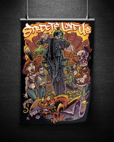 STREETS LOVE US COMIC POSTER